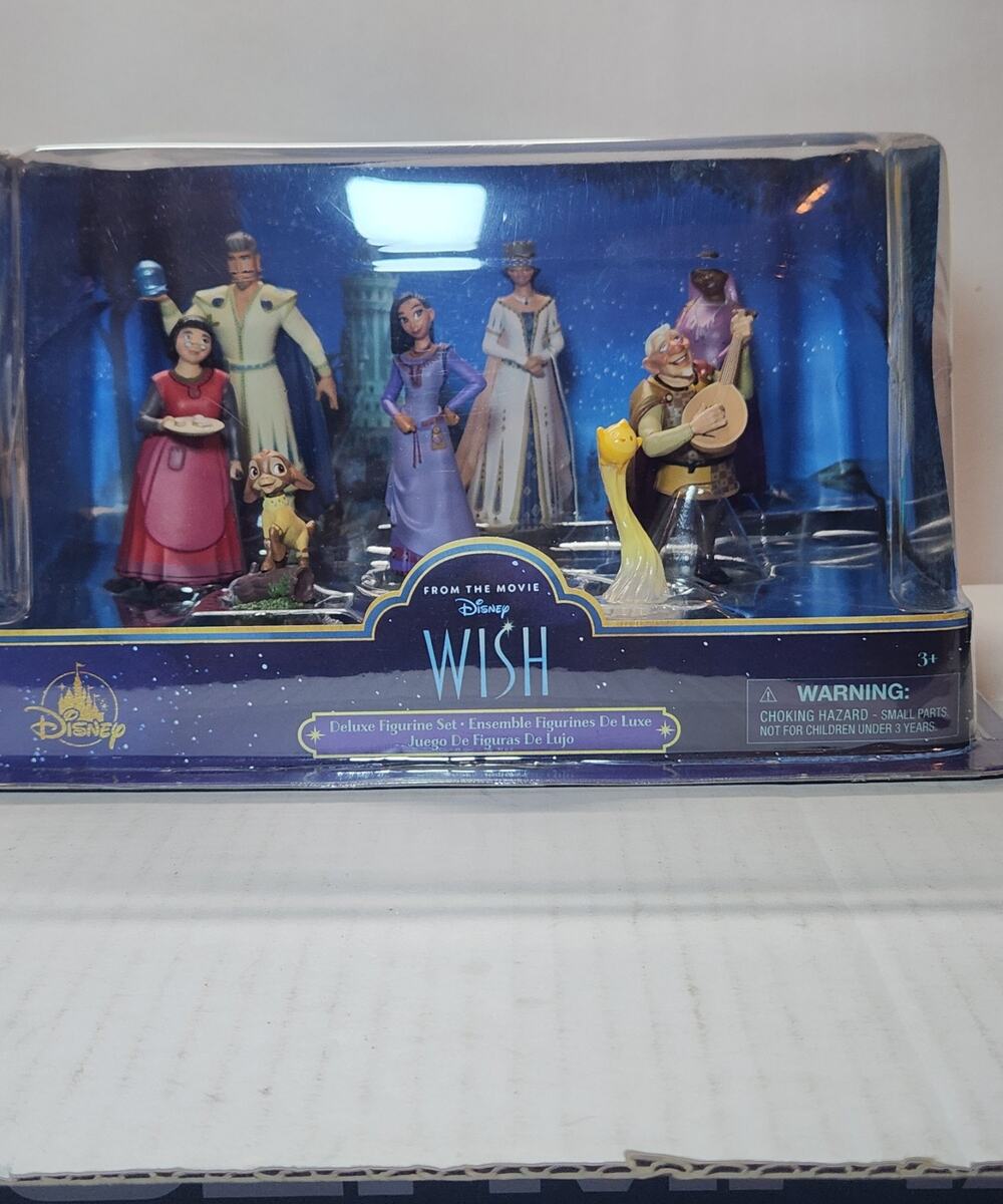 Disney Parks Wish Movie 8 Piece Deluxe Figure Set New .